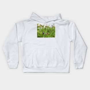 Peaceful View from My Morning Yoga Practice -- Pigeon Pose Art Kids Hoodie